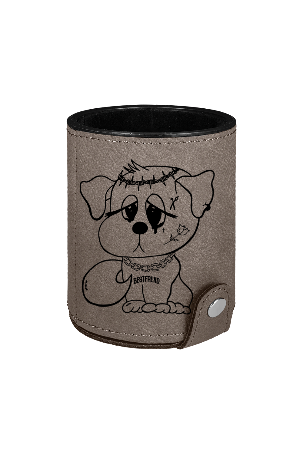 Laserable Leatherette Dice Cup with 5 Dice