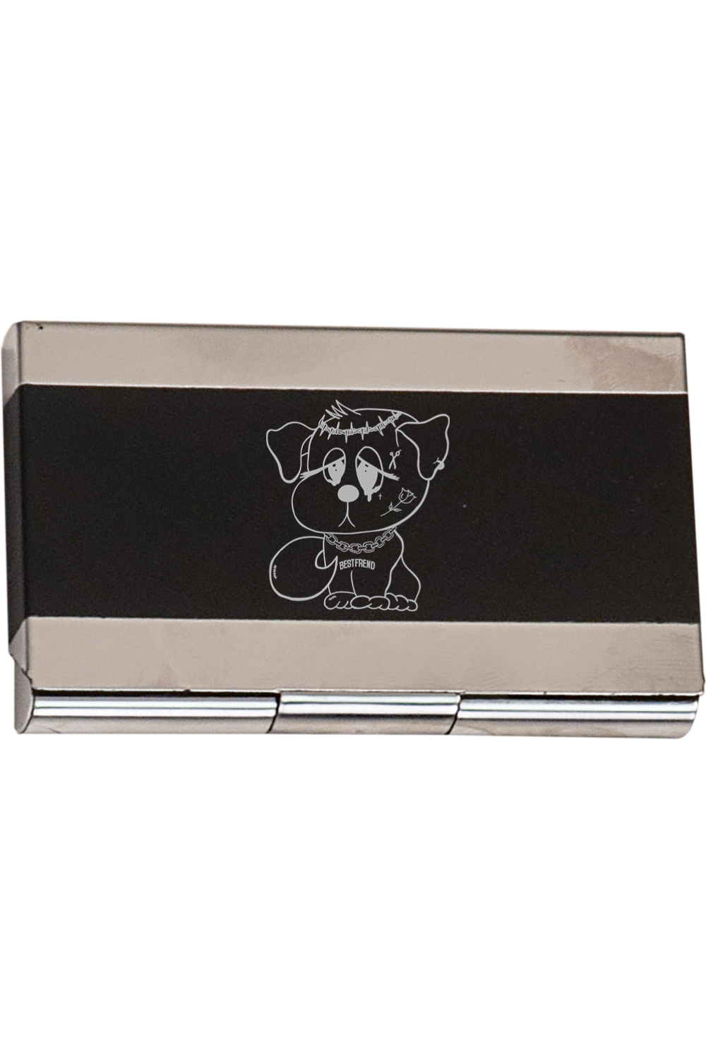 3 3/4" x 2 1/2" Laserable Business Card Holder