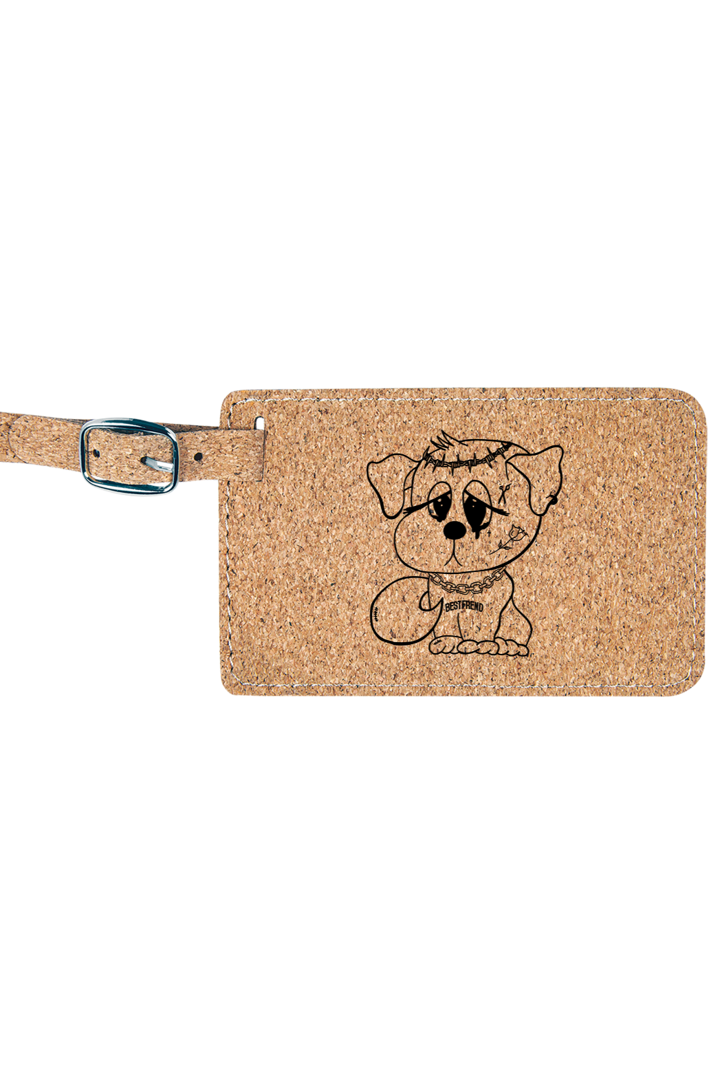 4 1/4" x 2 3/4" Laserable Leatherette Luggage Tag