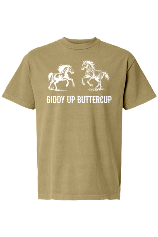 Giddy Up Garment-Dyed Heavyweight Cotton Tee